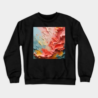 Abstract Strokes: Acrylic Brush Stripe Extravaganza Crewneck Sweatshirt